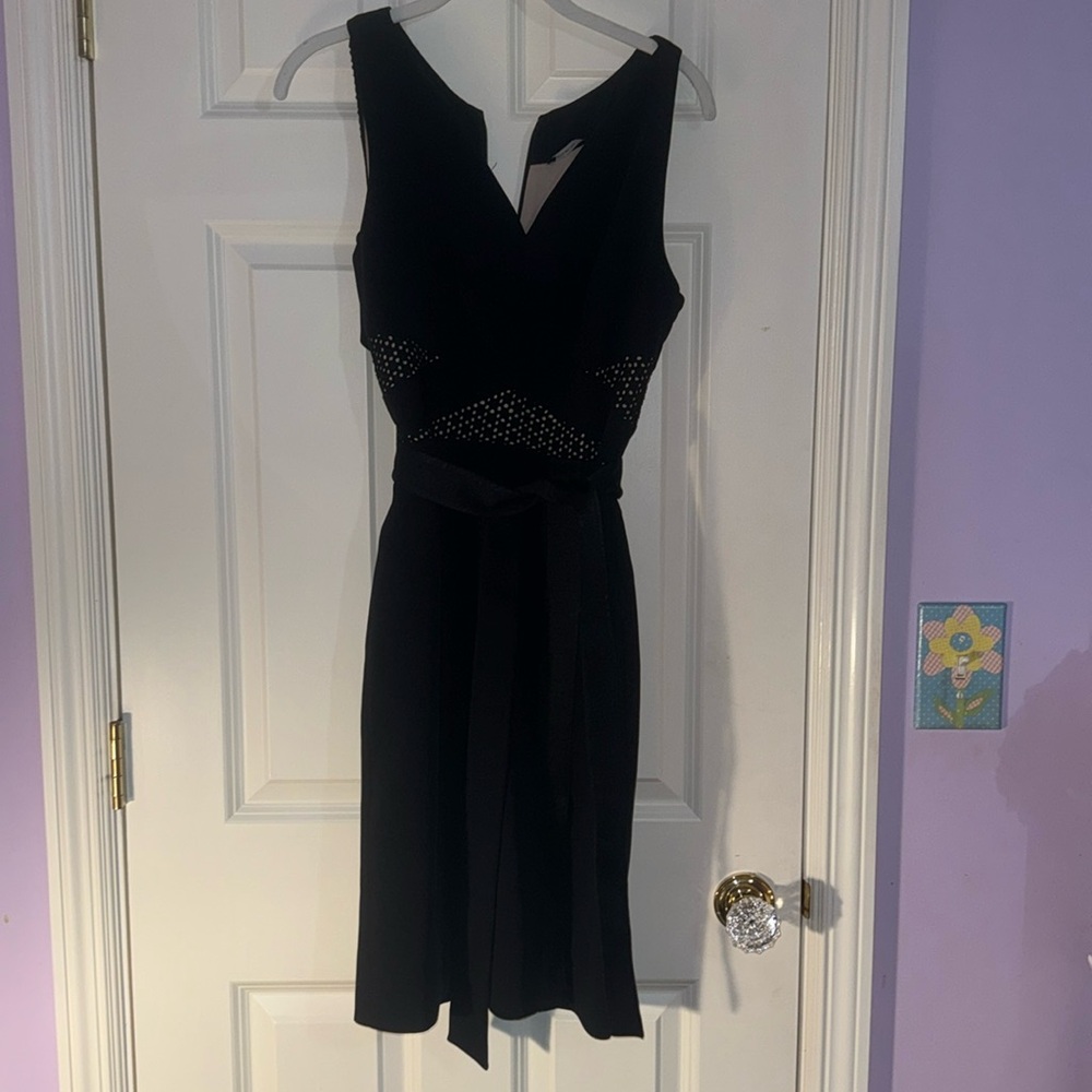 Black Mid length dress.